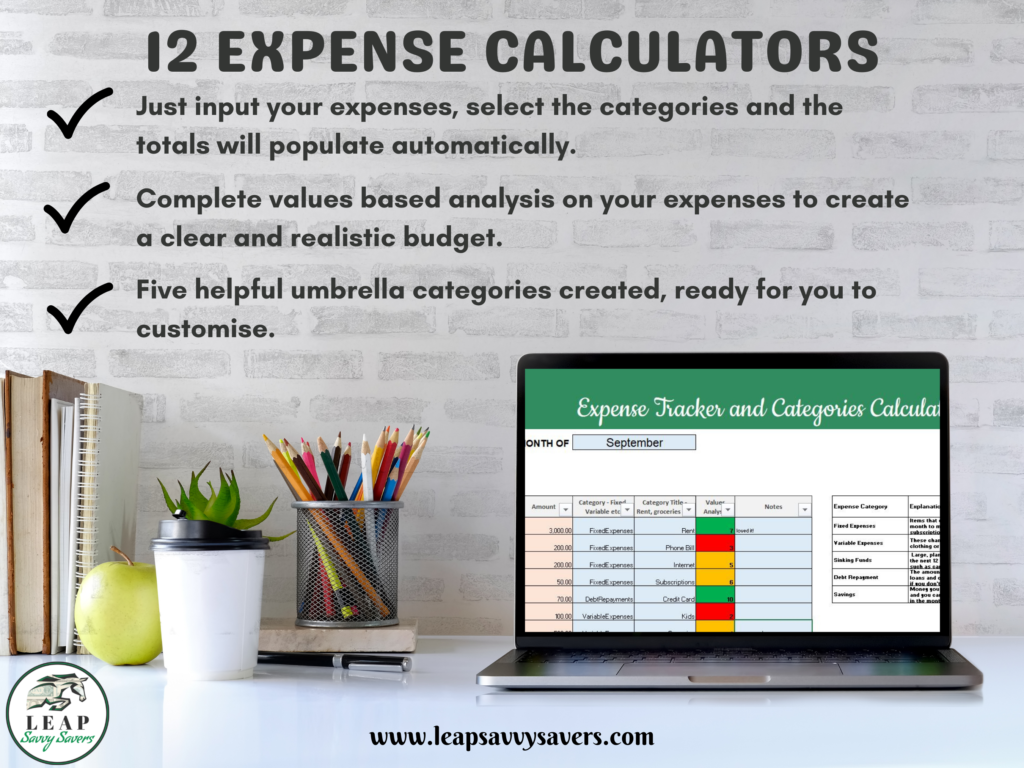 12 expense calculators